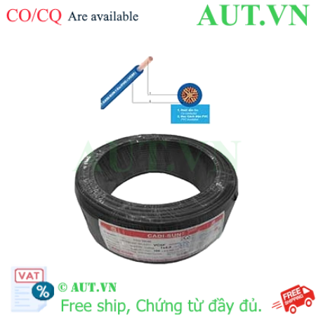Ảnh của Dây điện đơn mềm ruột đồng CADISUN VCSF 1x4.0-B 