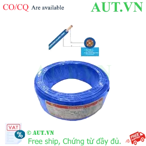 Ảnh của Dây điện đơn mềm ruột đồng CADISUN VCSF 1x4.0-BL 