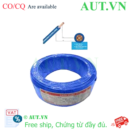 Ảnh của Dây điện đơn mềm ruột đồng CADISUN VCSF 1x4.0-BL 