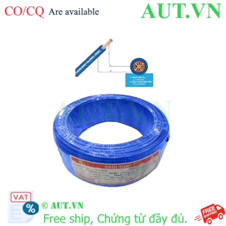 Ảnh của Dây điện đơn mềm ruột đồng CADISUN VCSF 1x4.0-BL 