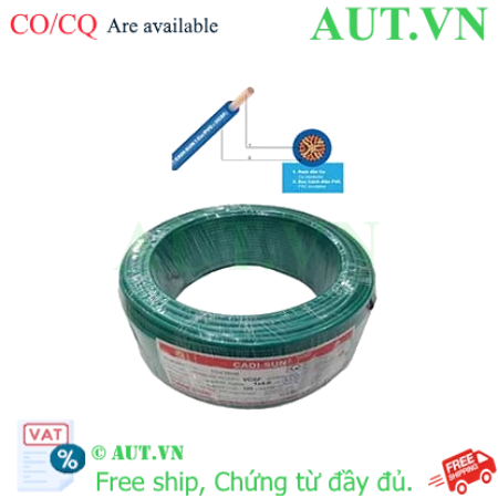 Ảnh của Dây điện đơn mềm ruột đồng CADISUN VCSF 1x4.0-G 