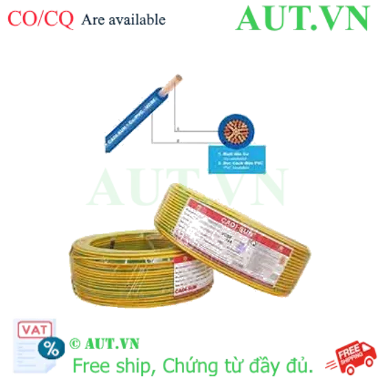 Ảnh của Dây điện đơn mềm ruột đồng CADISUN VCSF 1x4.0-E 
