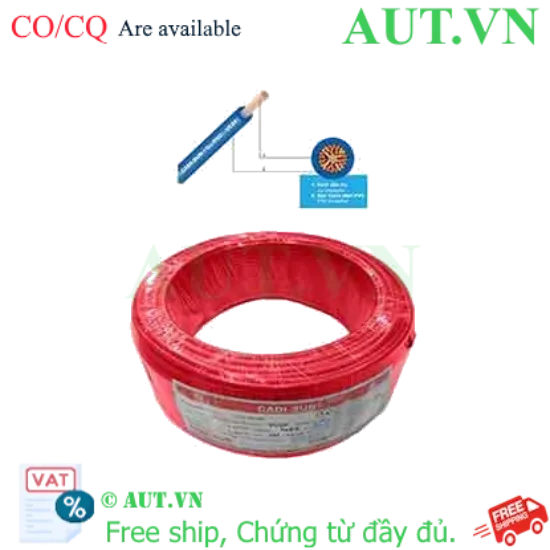 Ảnh của Dây điện đơn mềm ruột đồng CADISUN VCSF 1x4.0-R 