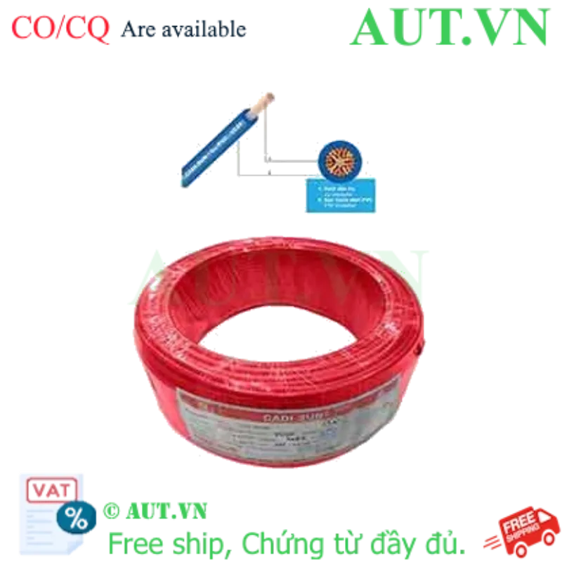 Ảnh của Dây điện đơn mềm ruột đồng CADISUN VCSF 1x4.0-R 