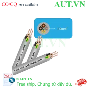 Ảnh của Dây cáp điện (Cu/PVC/PVC) CADISUN VCTF 4x1.0 .