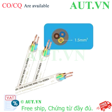 Ảnh của Dây cáp điện (Cu/PVC/PVC) CADISUN VCTF 3x1.5 .