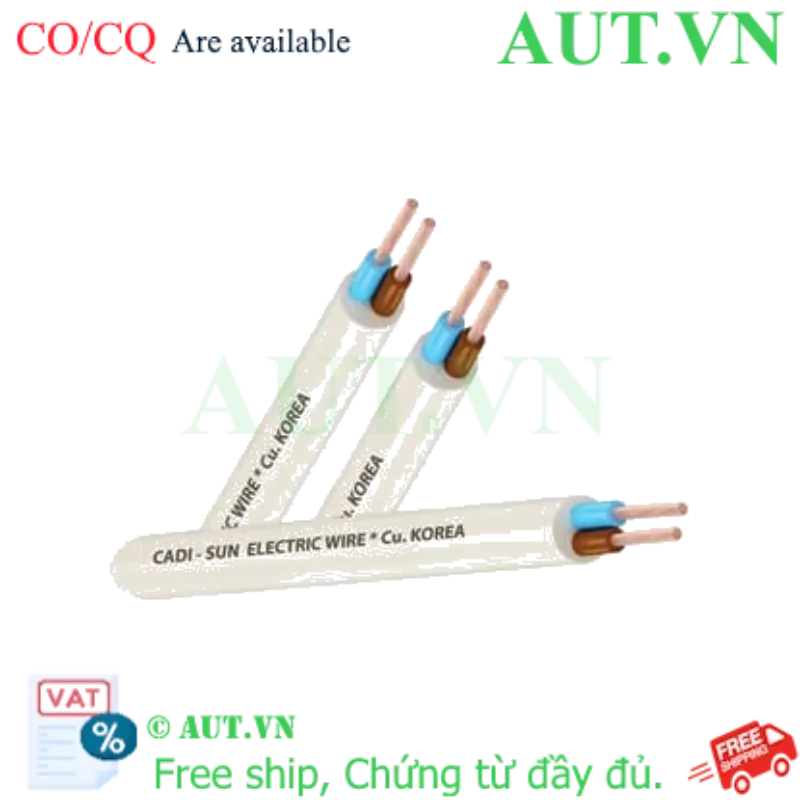 Ảnh của Dây điện 2 lõi, dây tròn CADISUN | VCTF 2x2.5 - 300/500V