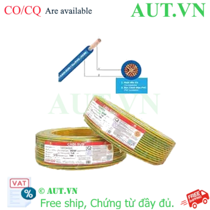 Ảnh của Dây điện đơn mềm ruột đồng CADISUN VCSF 1x6.0-E 