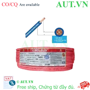 Ảnh của Dây điện đơn mềm ruột đồng CADISUN VCSF 1x6.0-R 