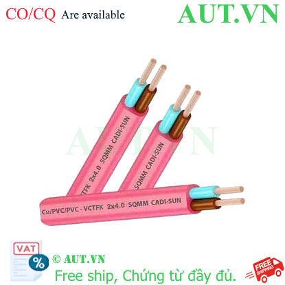 Ảnh của Dây điện đôi mềm ruột đồng CADISUN VCTFK 2x4.0 
