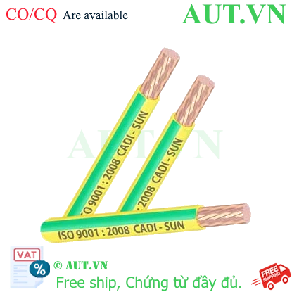 Ảnh của Dây cáp điện (Cu/PVC) CADISUN CV 1x10 (V-75)-E .