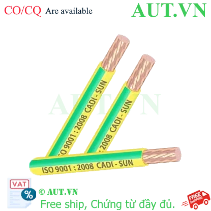 Ảnh của Dây cáp điện (Cu/PVC) CADISUN CV 1x10 (V-75)-E .