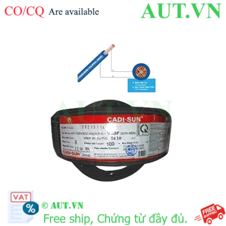 Ảnh của Dây điện đơn mềm ruột đồng CADISUN VCSF 1x10.0-B 