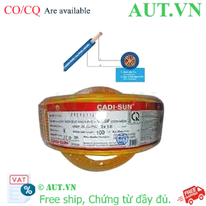 Ảnh của Dây điện đơn mềm ruột đồng CADISUN VCSF 1x10.0-Y 