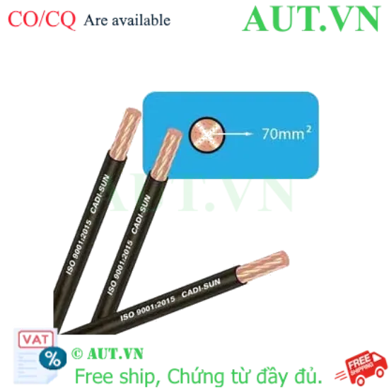 Ảnh của Dây cáp điện (Cu/PVC) CADISUN CV 1x70 (V-75)-B .