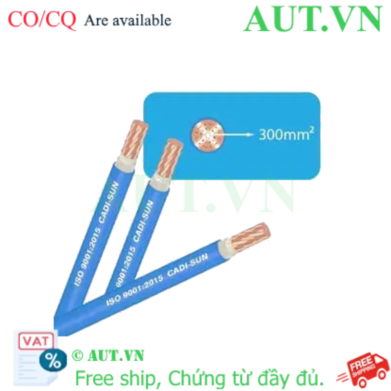 Ảnh của Dây cáp điện (Cu/PVC) CADISUN CV 1x300 (V-75)-BL .