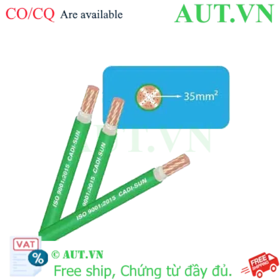 Ảnh của Dây cáp điện (Cu/PVC) CADISUN CV 1x35 (V-75)-G .