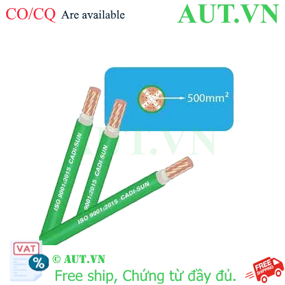 Ảnh của Dây cáp điện (Cu/PVC) CADISUN CV 1x500 (V-75)-G .