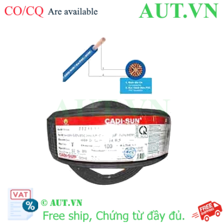 Ảnh của Dây điện đơn mềm ruột đồng CADISUN VCSF 1x0.5-B 