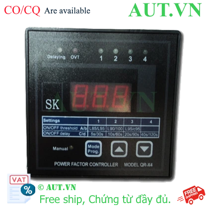 Ảnh của Bộ điều khiển tụ bù SK QR-X4 4 cấp 96x96mm