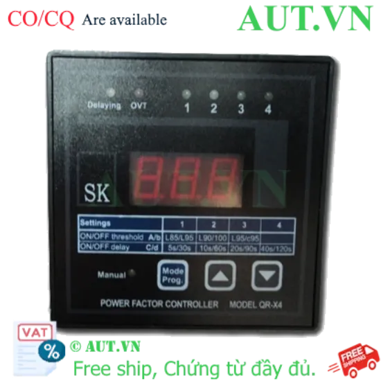 Ảnh của Bộ điều khiển tụ bù SK QR-X4 4 cấp 96x96mm