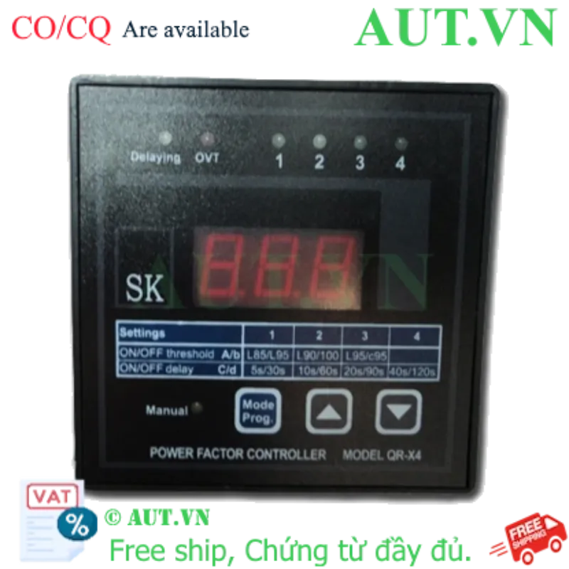 Ảnh của Bộ điều khiển tụ bù SK QR-X4 4 cấp 96x96mm