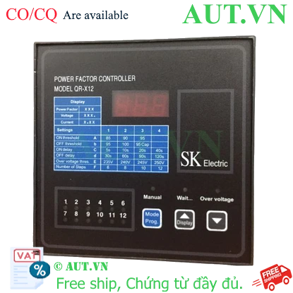 Ảnh của Bộ điều khiển tụ bù SK QR-X12 12 cấp 144x144mm