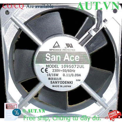 Ảnh của Quạt tủ điện Sanyo Denki 109S072UL