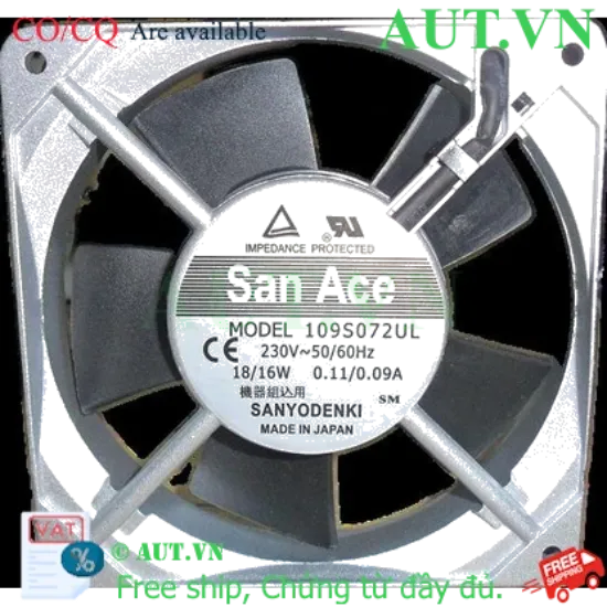 Ảnh của Quạt tủ điện Sanyo Denki 109S072UL