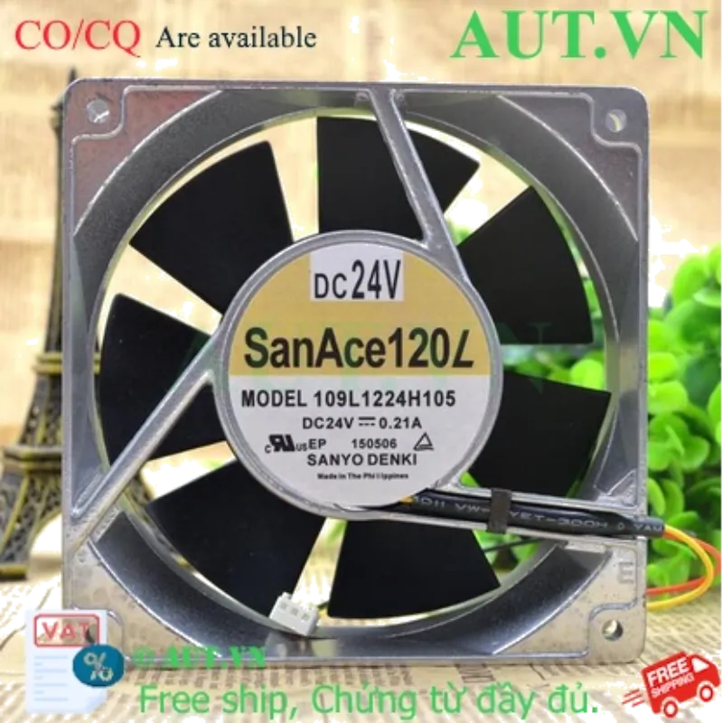 Ảnh của Quạt Tủ Điện Sanyo Denki 109L1224H105 - Chính Hãng Nhật Bản