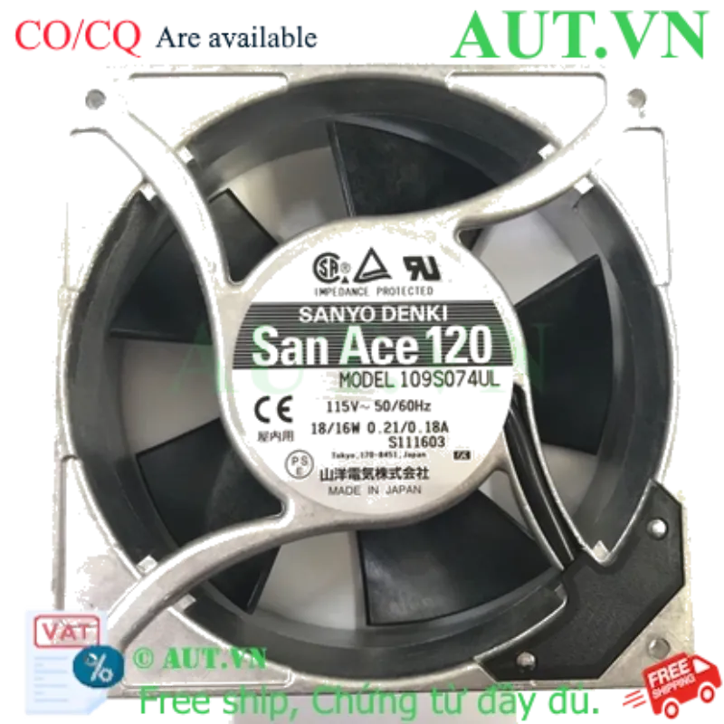 Ảnh của Quạt tủ điện Sanyo Denki 109S074UL