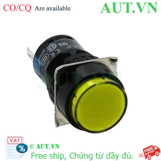 Ảnh của Đèn báo AD16-16Y 24VDC 16mm (màu vàng)