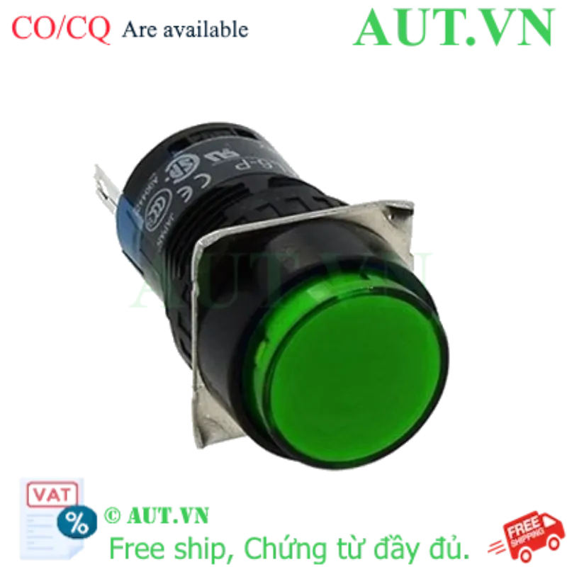 Ảnh của Đèn báo AD16-16G 220V 16mm (màu xanh lá)