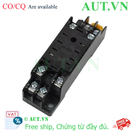 Ảnh của Đế rơ le 8 chân PYF08A 5A - Lắp DIN Rail, Chịu tải 250V, Độ bền cao | AUT VN