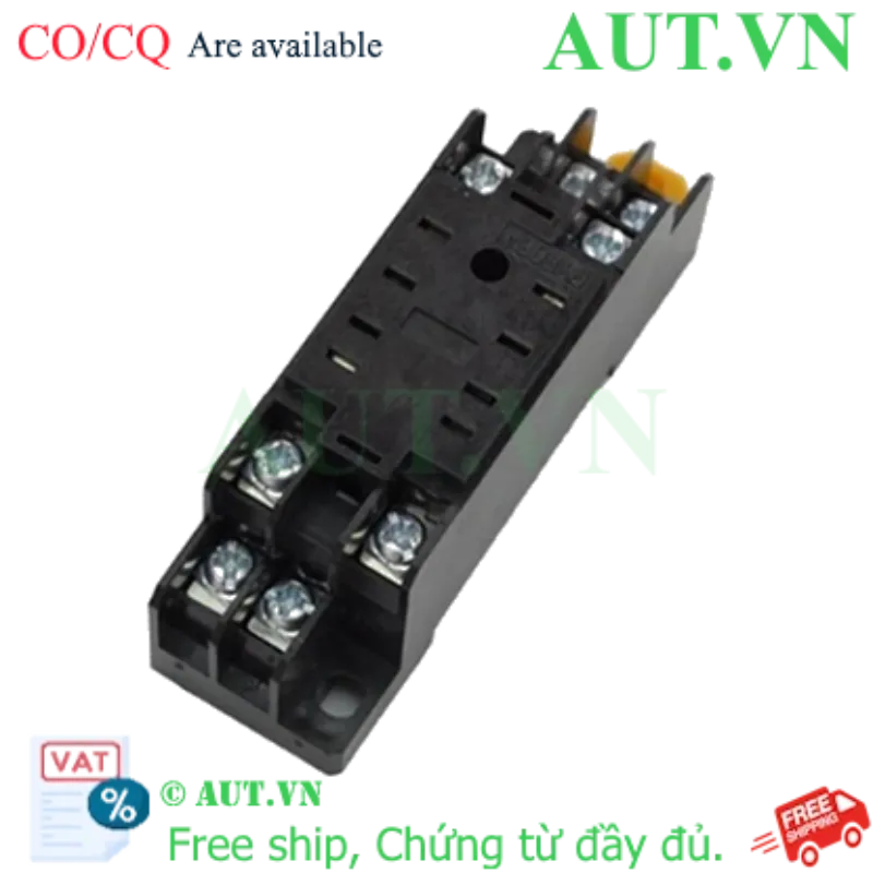 Ảnh của Đế Rơ Le 8 Chân PYF08A | Lắp Thanh Ray DIN Rail, Chịu Tải 5A - AUT VN