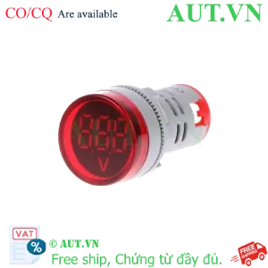 Ảnh của Đèn báo đỏ có hiển thị điện áp 20V-500V, 22mm