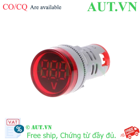 Ảnh của Đèn báo đỏ có hiển thị điện áp 20V-500V, 22mm