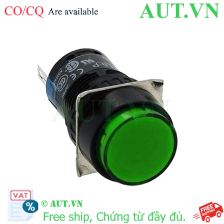 Ảnh của Nút nhấn nhả AL6-MG 220V 16mm (màu xanh lá)