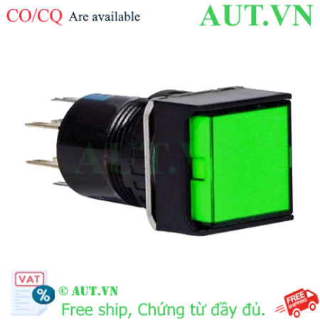 Ảnh của Nút nhấn nhả AL6H-MG 24VDC 16mm (màu xanh lá)
