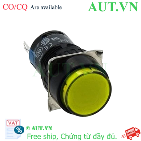 Ảnh của Nút nhấn giữ AL6-AY 220V 16mm (màu vàng)