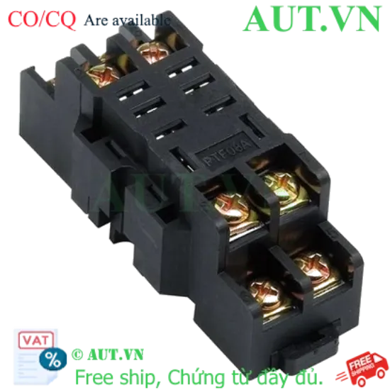 Ảnh của Đế Rơ Le Omron PTF08A 8 Chân Dẹt | Chịu Tải 10A, Gắn DIN Rail, Chính Hãng AUT VN