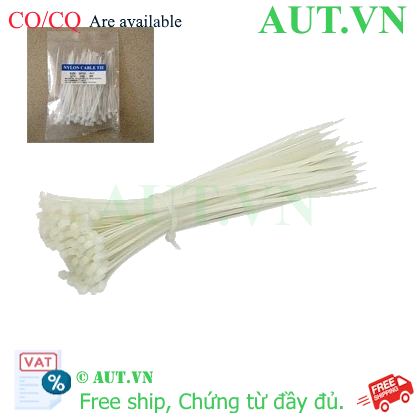 Ảnh của Dây rút nhựa 400x8mm (100 sợi/1 bịch)