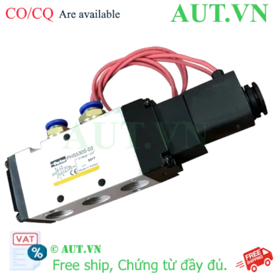 Ảnh của Van điện từ Parker PHS-530S-03-220V 5 cửa 2 vị trí, 1 Coil, Ren 17