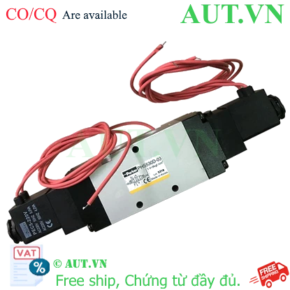 Ảnh của Van điện từ Parker PHS-530D-03-220V 5 cửa 2 vị trí, 2 Coil, Ren 17