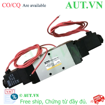 Ảnh của Van điện từ Parker PHS-530D-03-220V 5 cửa 2 vị trí, 2 Coil, Ren 17