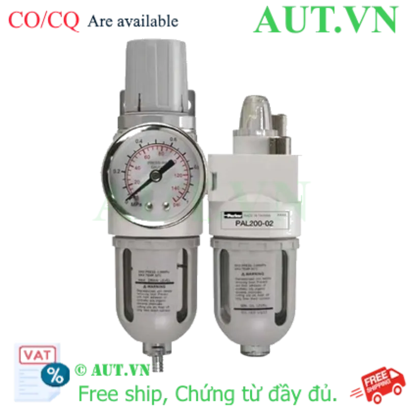 Ảnh của Bộ Lọc Khí – Chỉnh Áp – Cấp Dầu Xả Tay Parker Size 1/4 PCA200-02-B
