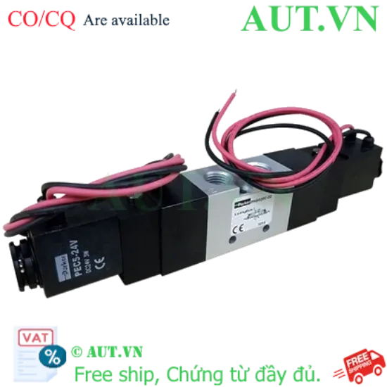 Ảnh của Van điện từ Parker PHS-520C-02-220V 5 cửa 3 vị trí, 2 Coil, Ren 13