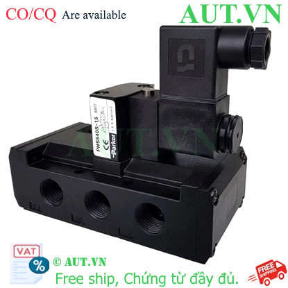 Ảnh của Van điện từ Parker PHS-540S-15-220V 5 cửa 2 vị trí, 1 Coil, Ren 21