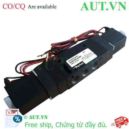 Ảnh của Van điện từ Parker PHS-510C-6-24V 5 cửa 3 vị trí, 2 Coil, Ren 9.6
