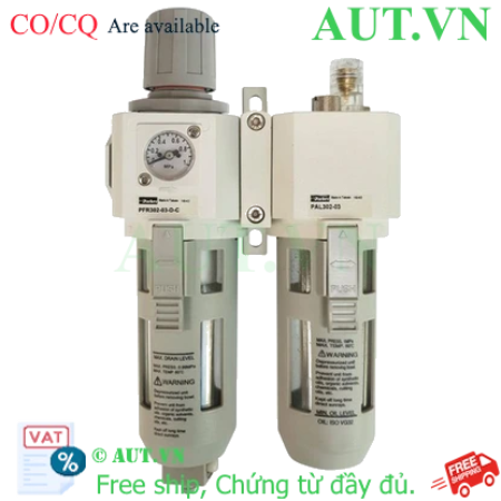 Ảnh của Bộ Lọc Khí – Chỉnh Áp – Cấp Dầu Xả Tay Parker Size 3/8 PCA302-03